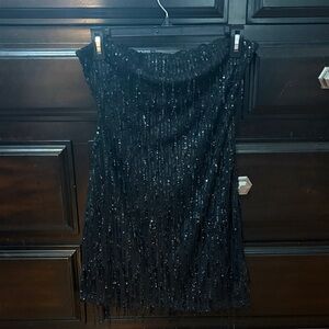 Wild Fable Black Strapless Dress